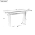 thumbnail image 3 of Christopher Knight Home 59.2" Elegant Console Table with Geometric Silhouette, MDF Wood Frame, Brown, 3 of 11