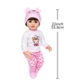 thumbnail image 3 of TIMIFIS Doll Clothe Robe de Poupée Fille Belle Robe Adaptée pour Poupée de 22 Pouces Robe de Poupée de Noël Sans Poupée Figurines d'Action & Jouets, 3 of 6