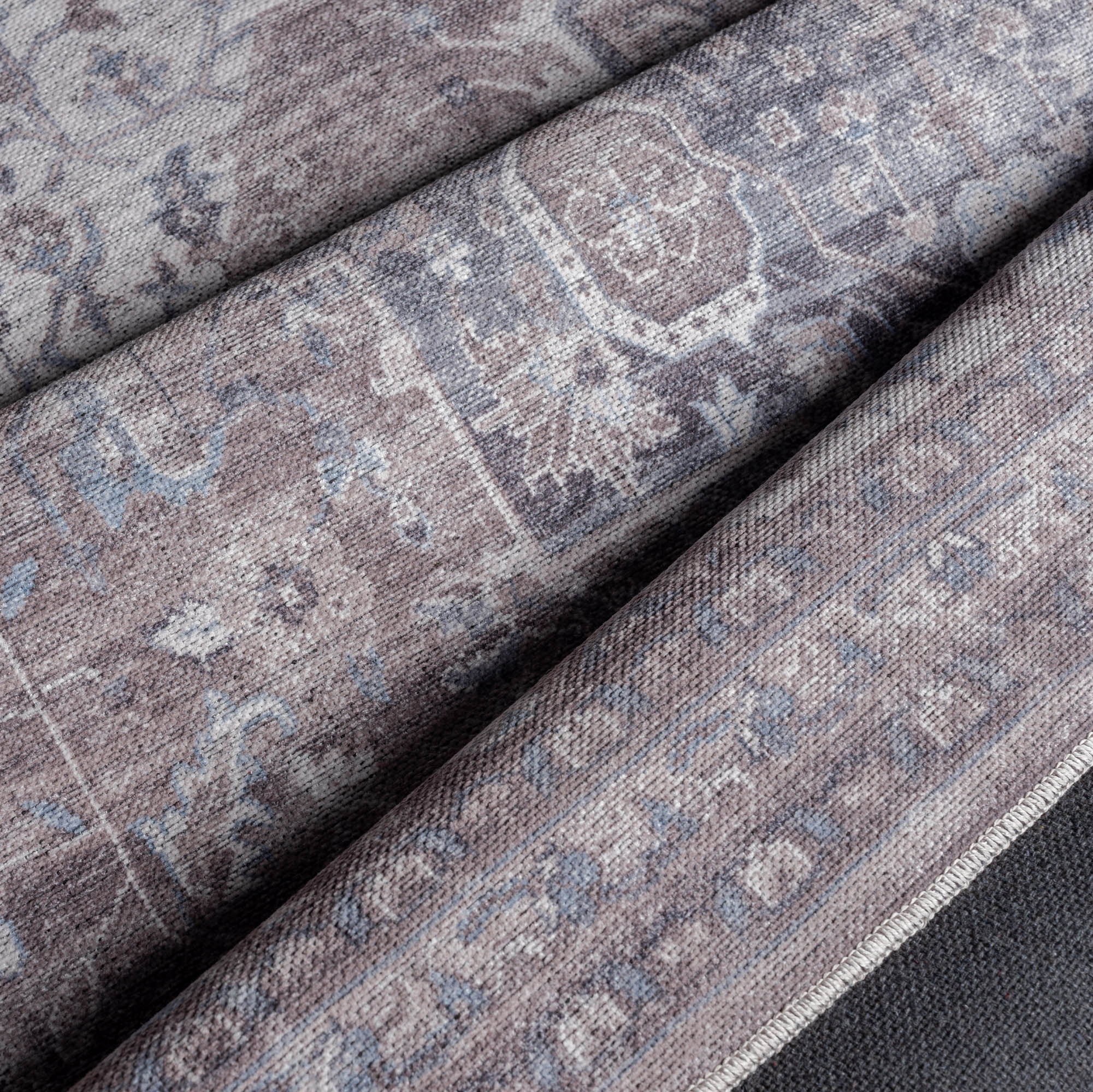 Everwash™ Callaghan Esther Bohemian Medallion Machine Washable Area Rug, Grey, 3'11"x5'6"