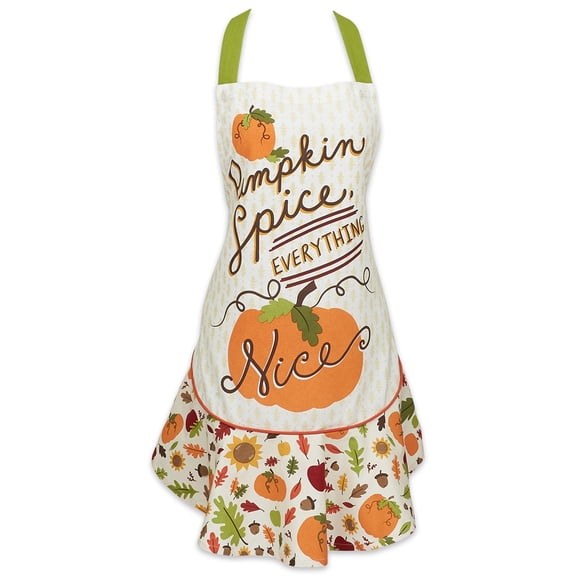 Pumpkin Spice Ruffle Apron