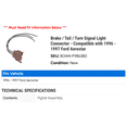 thumbnail image 2 of Brake / Tail / Turn Signal Light Connector - Compatible with 1996 - 1997 Ford Aerostar, 2 of 2