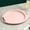 Pink 2T9, variant on Wuztai 4Pcs Oval Steak Plates with Ears Plastic Heat Resistant, Restaurant Plates for Dining, Drop Proof Plates for Home Kitchen