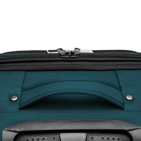 U.S. Traveler Anzio Softside Expandable Spinner Luggage, Teal, 30" Checked Large