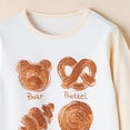 thumbnail image 5 of KPOPLK Teen Girls Pjs Set Two Piece Pajamas Kids Fall Winter Long Sleeve T-Shirt Top and Pant Pajamas Loungewear(3-4 Years,White), 5 of 6