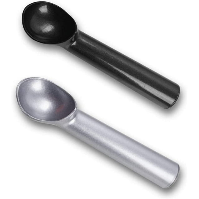 Cuchara para helado, 2 piezas, 7 pulgadas, antiadherente, anticongelante, de una pieza, de aluminio, apta para lavavajillas