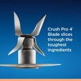 thumbnail image 5 of 2-in-1 One Touch Blender with Stainless Steel Blade, 800W Motor, 6 Speeds, 6-Cup Glass Jar, Ice Crush, Dishwasher-Safe Parts, 5 of 7