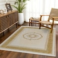 thumbnail image 2 of Beige Framed Area Rugs for Living Room Washable Rugs Boho Moroccan Area Rug Soft Neutral Geometric Bohemian Carpet Distressed Indoor Rug for Bedroom Dining Room Office Foldable Nonslip Rug, 2 of 9