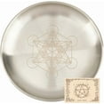 thumbnail image 6 of Phase Moon Star Offering Bowl Ritual Plate Stainless Steel Flat Bowl Round Tray Prayer Dish Candle Holder with Card Black Jewelry Dish for Smudging Incense Burner Decoration 5.55Inch, 6 of 8