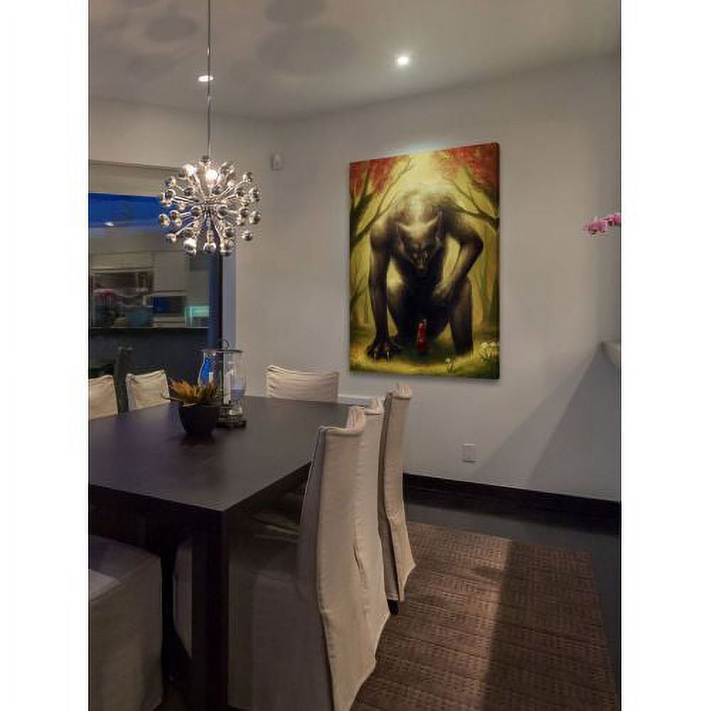 "Little Red Riding Hood" Painting Print on Wrapped Canvas