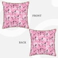 thumbnail image 3 of Fotbe Cartoon Poodle Dog Pattern Velvet Decorative Throw Pillow Covers with Elegant Piping, Soft Plush Cushion Cover for Sofa, Bed, Car, Office-20"x20", 3 of 8