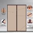 thumbnail image 2 of Coffee Magnetic Thermal Insulated Door Curtain Self Closing Privacy Screen Door, 2 of 15