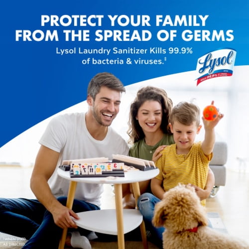 Lysol Free and Clear Laundry Sanitizer, Unscented, 90 fl oz
