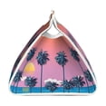 thumbnail image 4 of Picia Beach with Palm Trees Pattern Long Tissue Box Cover,PVC Leather Triangle Holder,Tissue Box Holder with Magnetic Bottom,Facial Paper Organizer Dispenser-7.9"X4.9"X4.5", 4 of 9