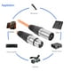 thumbnail image 5 of Cable XLR de 3 pines, macho a hembra, 1 m, cable de micrófono blindado, naranja Likrtyny  Para estrenar, 5 of 8