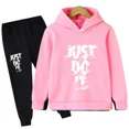thumbnail image 5 of Conjunto de 2 piezas de sudadera y pantalón informal para niños y niñas de primavera y otoño, ropa deportiva diaria para niños de 2 a 14 años, 5 of 5