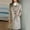 Beige, variant on Womens Long Wool Blend Coat Single Trench Coat (Beige XL)