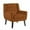 V-Orange, variant on DREAMSIDEA Faux Leather Accent Chairs Set of 2 for Living Room Morden Upholstered Armchair Bedroom Chairs,Coffee
