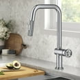thumbnail image 2 of Kraus Urbix Industrial Pull-Down Single Handle Kitchen Faucet in Chrome, 2 of 15