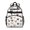 French Bulldog and Heart White, variant on Dog Paw Print and Bone Orange Pattern Cute School Backpack Bag for School with Padded Back and Adjustable Shoulder Straps 15.25"x11.5"x5.25"