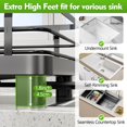 thumbnail image 3 of Escurridor de platos TOOLF extensible y plegable de acero inoxidable, 3 of 9