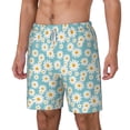 thumbnail image 2 of Balery Daisy Floral A Mens Swim Trunks Swim Shorts for Men Quick Dry Inseam Beach Shorts with Compression Liner Pocket-XX-Large, 2 of 9