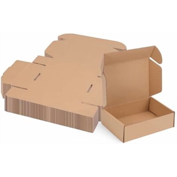 7x5x2 Inches Shipping Boxes Pack of 40, Small Corrugated Cardboard Box for Mailing Mailer Packing, Brown