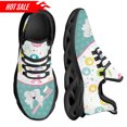 thumbnail image 1 of Nueva tendencia, zapatos planos para mujer con estampado de dibujos animados de dentista y dientes, zapatos casuales de malla transpirable, zapatillas para mujer, 1 of 6