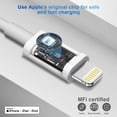 thumbnail image 4 of LarmTek 20W C-Lightning Power Adapter for Iphone Charger , PD Fast Charging Plug with 6FT Lightning Cable Compatible with iPhone 14/14 Pro/14 Pro Max/14 Plus/13/12/11/Pro/Pro Max/Mini/Xs Max/XR/X, 4 of 16