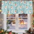 thumbnail image 5 of Valances for Windows Christmas Santa Claus Rod Pocket Cafe Window Treatments Valance Curtains for Kitchen Bathroom Laundry Basement Windows 42"x12", 5 of 7
