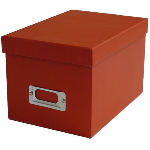 JAM Paper® Decorative Storage Box - 6 1/8 x 8 3/4 x 5 1/2 - Red - Sold