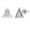 Sterling Silver, variant on Collection Round White Diamond Triangle Shape Pushback Stud Earrings for Women (0.10 ctw, Color I-J, Clarity I2-I3) in 925 Sterling Silver