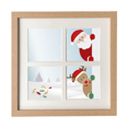 thumbnail image 1 of La Navidad Santa Claus Elk Peep año nuevo Pantalla de escritorio de pared de marco 4 aperturas, 1 of 4