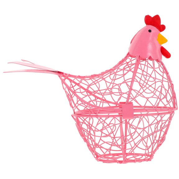 PAMINGONO 1Set Pink Iron Egg Holders for Countertops in Rustic Style for Kitchen Accessories