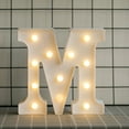 thumbnail image 1 of LED Marquee Letter Lights Sign, Light Up Alphabet Letter for Home Party Wedding Decoration(M）, 1 of 8