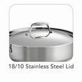 thumbnail image 4 of Tramontina Covered Deep Saute Pan Stainless Steel Tri-Ply Clad 6 Qt, 80116/073DS, 4 of 4