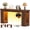 Distressed Brown, variant on iSunirm Console Table with Charging Station, 63'' Long Narrow Entryway Table with LED Light, Thickened End Table for Entrance, Living Room, Bedroom, Distressed Brown