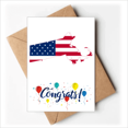 thumbnail image 1 of Massachusetts USA mapa estrellas rayas bandera Sobre de la Carta de felicitación de la tarjeta de matrimonio, 1 of 4