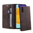 thumbnail image 2 of Wallet Case for Samsung Galaxy S25 Plus with Card Holder, Skin-Friendly RFID Blocking PU Leather Purse Cover, Shockproof Magnetic Closure Protective Flip Stand Case for Galaxy S25 Plus, Brown, 2 of 9