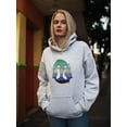 thumbnail image 2 of Cute Penguin Couple Over Flag Hoodie Women -Smartprints Designs, Female XX-Large, 2 of 4