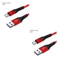 thumbnail image 2 of Shengyu 1M 2M Phone Fast Charging Cable Nylon Braided Micro USB Data Cord For Charding Line Wire For Android Red Android 2M 2Set, 2 of 6