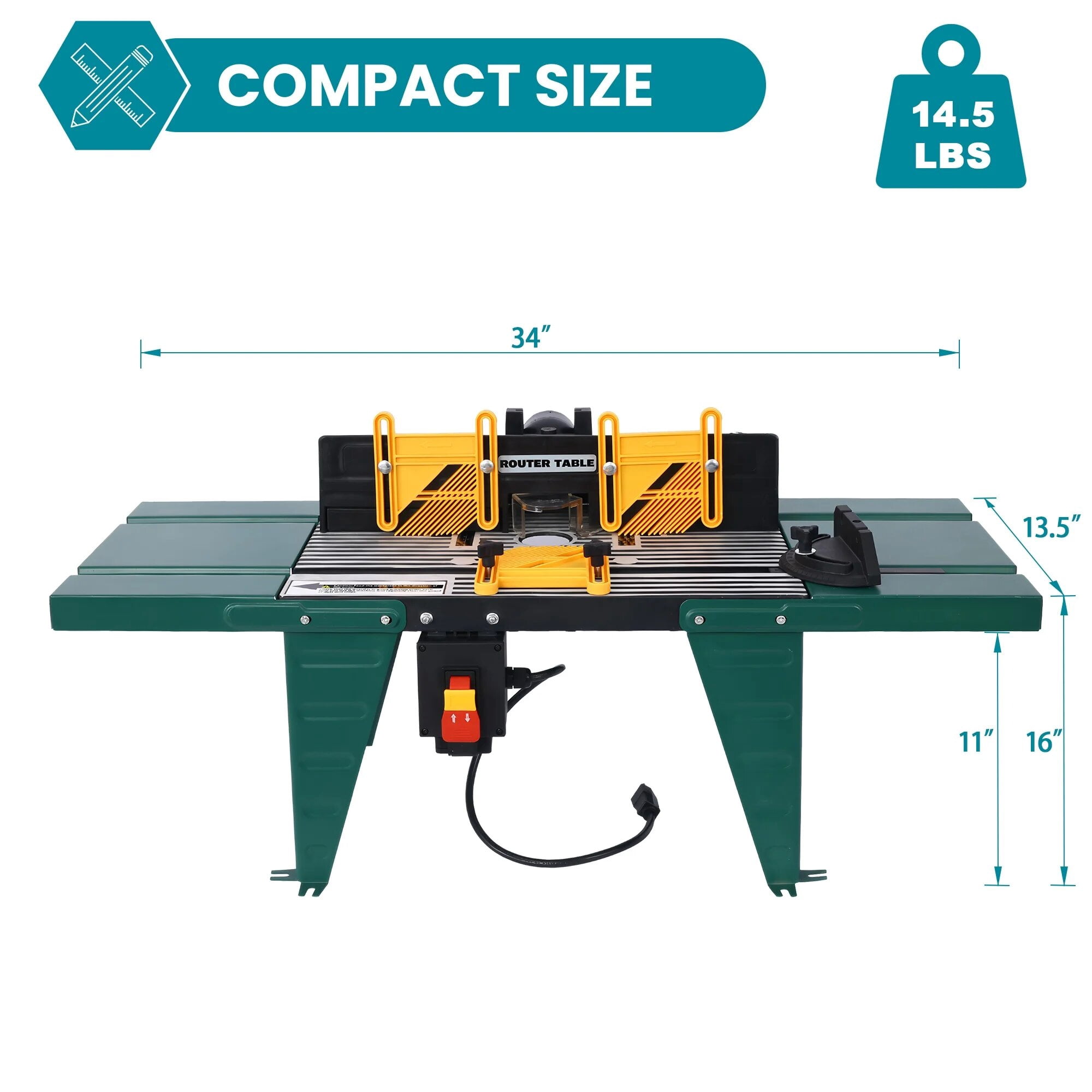 Electric Benchtop Router Table , Wood Woodworking Router Table For Precision Cutting,Craftsman Miter Tool