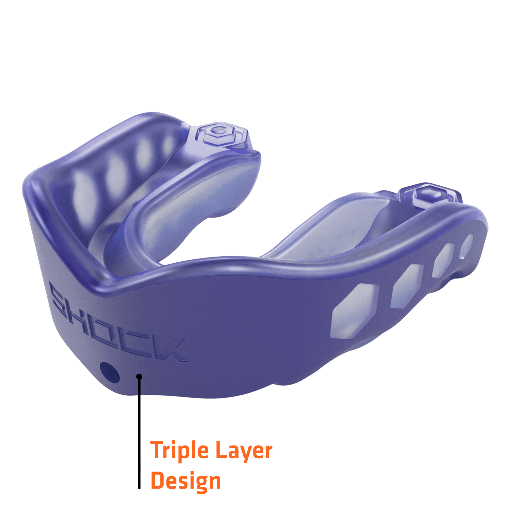 Shock Doctor, Gel Max Mouthguard, Adult, Purple