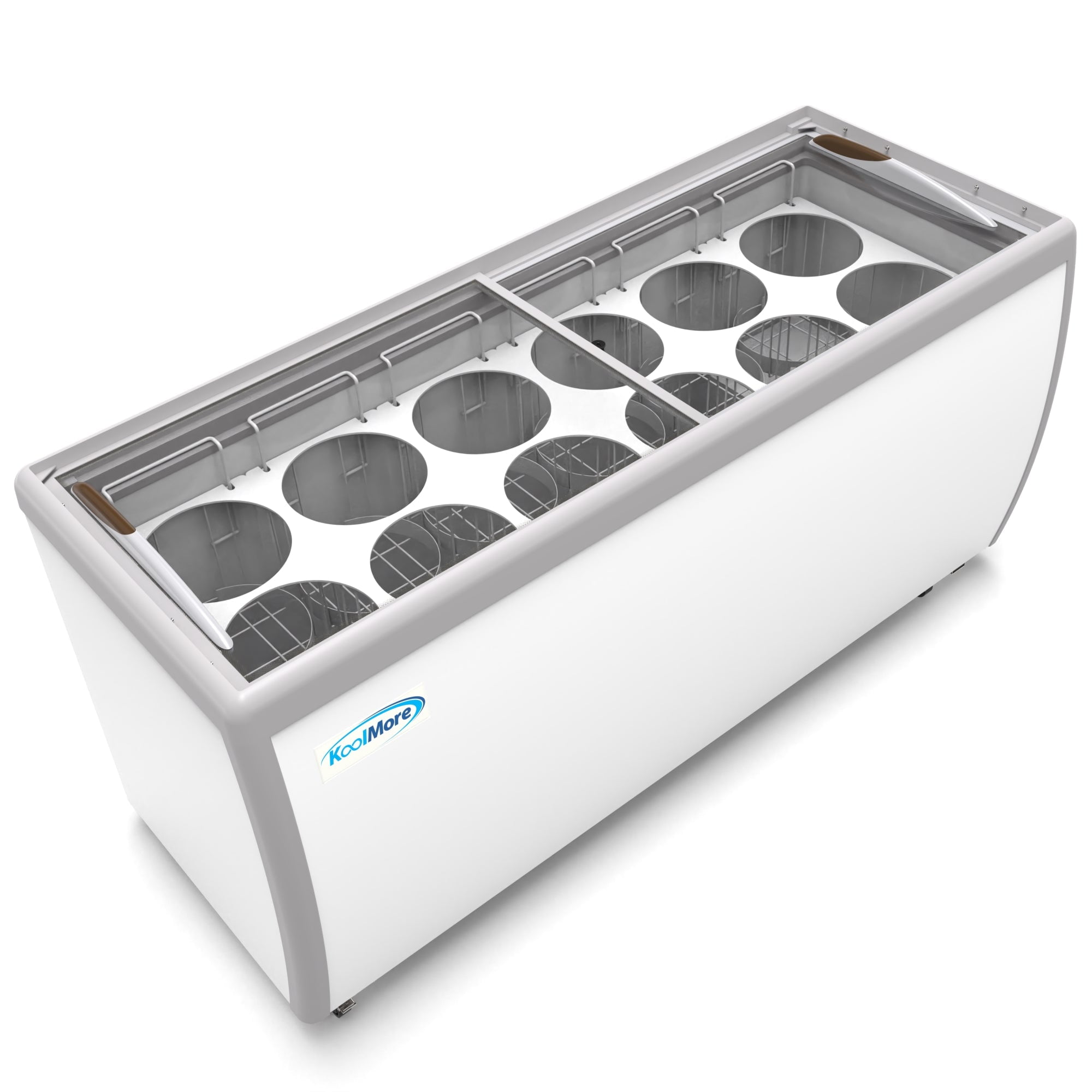 Turbo Air TIDC-70W-N 68 Stand Alone Ice Cream Freezer w/ (12) 3 gal  Capacity, 115v