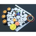 thumbnail image 4 of 78Pcs Plastic Gear Motor Gearbox Model Toy Car Auto Craft DIY Accessories Axle Belt Scientific Experiment Color:Pictured, 4 of 5