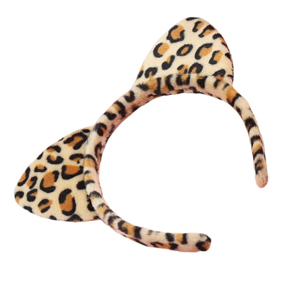 Fogun Adorkable Kitten Makeup Headpiece for Proms Birthday Hairbands Fun Headwear Furry Hair Headwear for Children