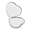 thumbnail image 2 of FB Jewels Silver-tone Heart Shaped Compact Mirror, 2 of 2