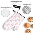 thumbnail image 4 of Oven Mitts and Pot Holders 4 Piece, Candy Cute Pig Pink High Heat Slip Resistant Oven Mitt and Trivets Set Kitchen Oven Glove Pot Holders for Cooking Baking Grilling, 4 of 7