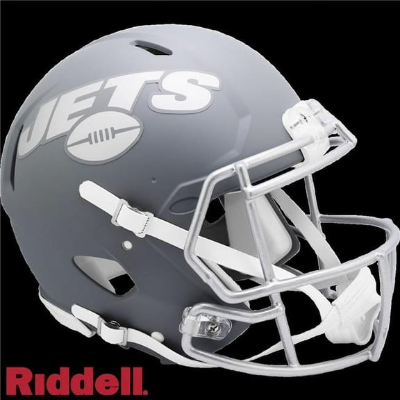 Riddell 9585562981 York Jets Riddell Authentic Full Size Speed Style Slate Alternate Helmet