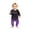 Baby, variant on Halloween Pajamas for Family, Family Halloween Pajamas Matching Sets, Halloween Family Sleepwear, Halloween Family Pajamas Black Purple Bat Gradient Long Sleeve Pants Set for Trick Or Treat, Women XL