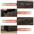 thumbnail image 5 of Vabches Farmhouse 5 Drawer Dresser with Metal Handle, Tall Wood Chest of Drawers for Living Room Bedroom,Dark Brown, 5 of 9